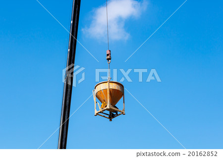 Crane working in construction on blue sky Crane working in construction on blue sky 20162852