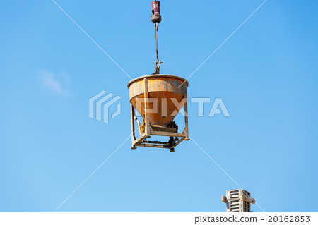 Crane working in construction on blue sky Crane working in construction on blue sky 20162853