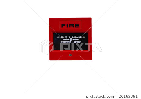 fire alarm ,isolate on white background fire alarm ,isolate on white background 20165361
