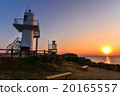 Dusk of the Yuzukijima Daisen Bae Lighthouse (Horizontal) 20165557