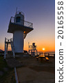 Dusk of the Yuzukijima Daisen Bae Lighthouse (Vertical) 20165558
