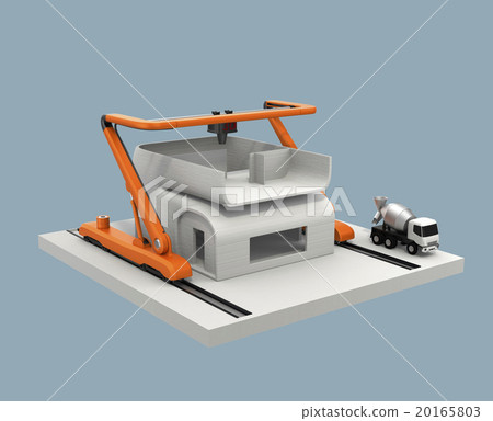 建立3D打印機的概念。用噴嘴推動生混凝土，製作複雜形狀的優點 20165803