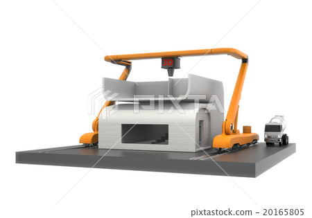 建立3D打印機的概念。用噴嘴推動生混凝土，製作複雜形狀的優點 20165805