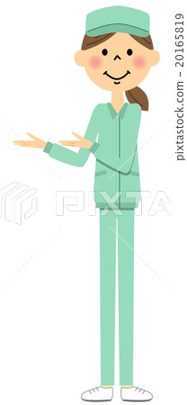 Women in work clothes (whole body) Description Women in work clothes (whole body) Description 20165819