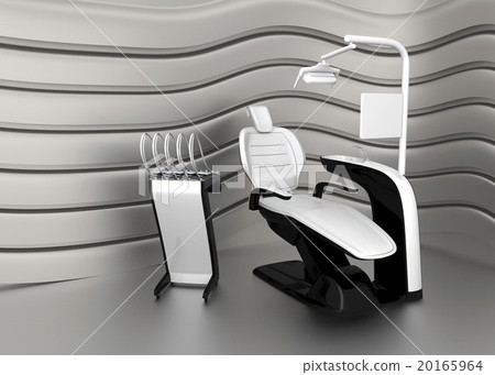 Dental unit image placed in front of metallic tone background image 20165964