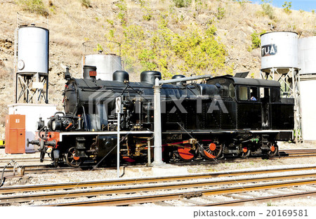 steam locomotive at railway station in Tua, Douro 20169581
