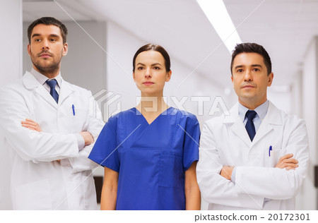 group of medics or doctors at hospital 20172301