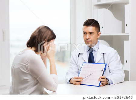 doctor and young woman meeting at hospital 20172646