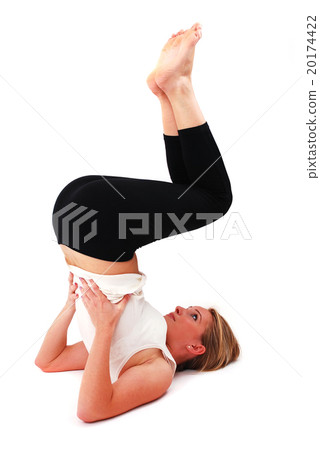 Beautiful girl practicing yoga Beautiful girl practicing yoga 20174422