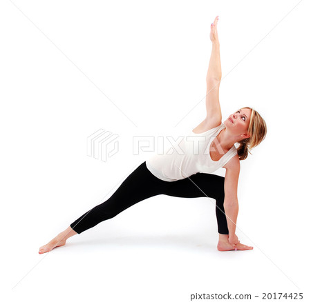 Beautiful girl practicing yoga Beautiful girl practicing yoga 20174425