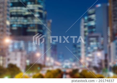 Blurred abstract night city background 20174837