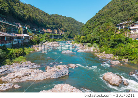Water flowing over rocks Between two mountains Water flowing over rocks Between two mountains 20176211
