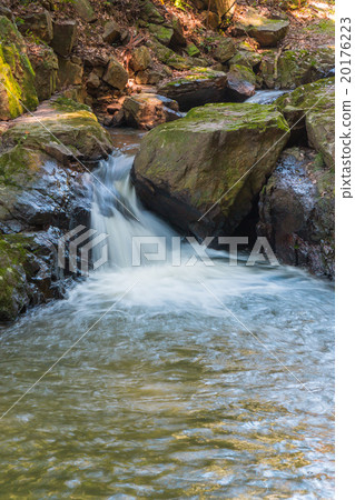 Little waterfall in forest 20176223