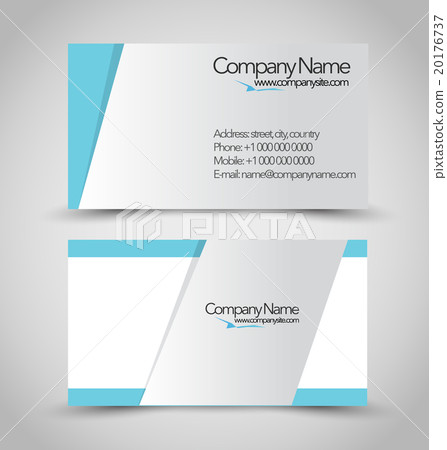 Vertical Business card set template. 20176737