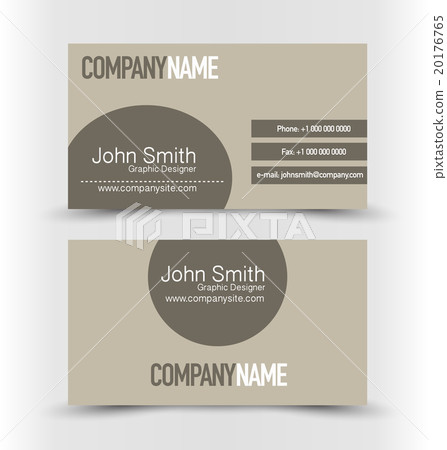 Vertical Business card set template. 20176765