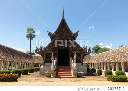 Wat Ton Khen, old wooden temple in Thailand Wat Ton Khen, old wooden temple in Thailand 20177741
