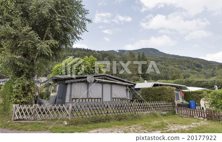 Camping life with trailers in Alpine nature park 20177922