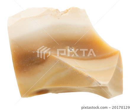 flint mineral stone with sharp edges isolated 20178129