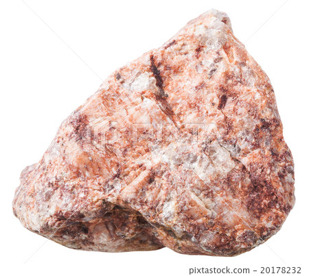 pink granitic gneiss rock natural mineral stone 20178232