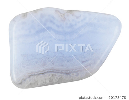 pebble from blue lace agate natural mineral gem 20178478