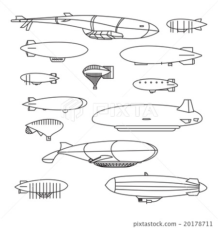 Outline aerostat Set Outline aerostat Set 20178711