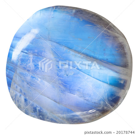 tumbled blue moonstone (adularia) mineral gem 20178744