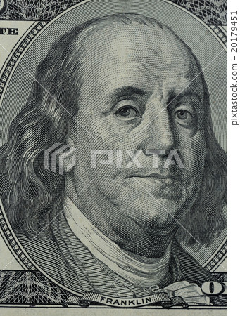Franklin on 100 dollars 20179451