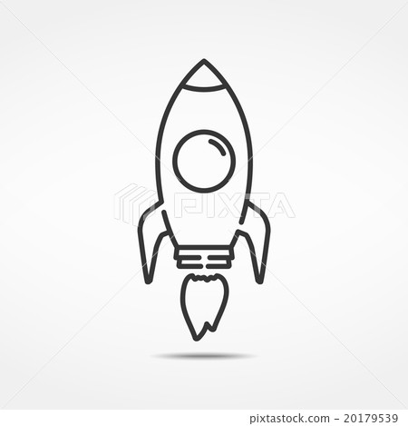 Rocket Line Icon 20179539