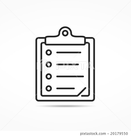 Clipboard Line Icon Clipboard Line Icon 20179550