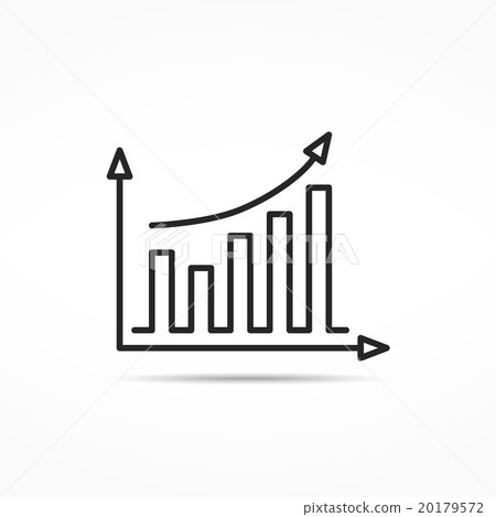 Bar Graph Line Icon Bar Graph Line Icon 20179572