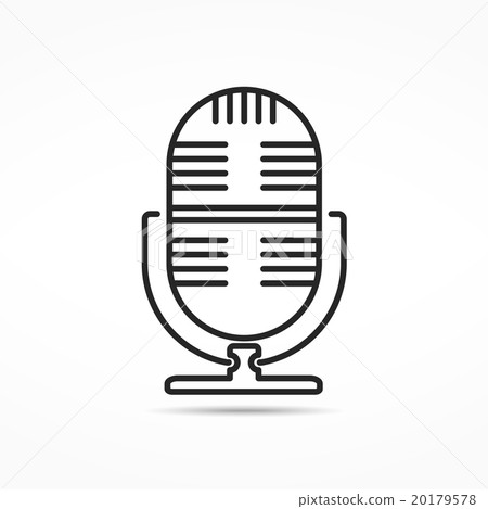 Microphone Line Icon Microphone Line Icon 20179578
