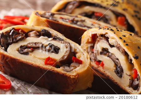 Italian stromboli stuffed with wild mushrooms Italian stromboli stuffed with wild mushrooms 20180612
