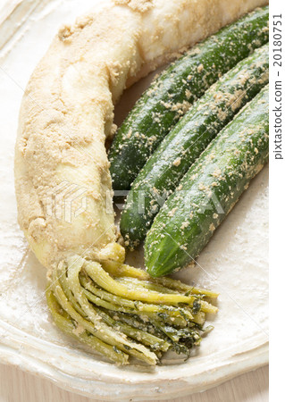 Pickled cucumber and Japanese radish pickled Pickled cucumber and Japanese radish pickled 20180751