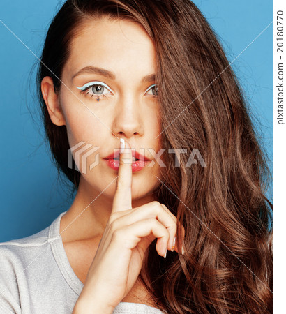 young pretty adorable woman with candy close up 20180770