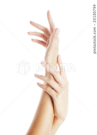 beauty delicate hands with manicure  close up 20180794