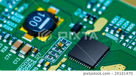 Microchip on PCB printed circuit board Microchip on PCB printed circuit board 20181470