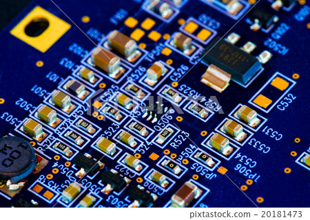 Microchip on PCB printed circuit board Microchip on PCB printed circuit board 20181473