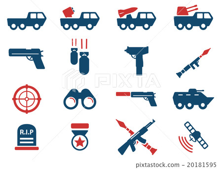 Military simply icons Military simply icons 20181595