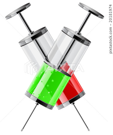 Syringe with medicine vector illustration Syringe with medicine vector illustration 20181974