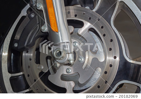 圖庫照片: motorcycle brake disc