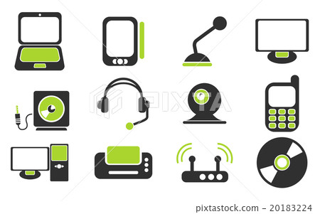 Media icons set - Stock Illustration [20183224] - PIXTA