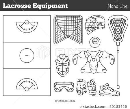 Vector lacrosse game design elements Vector lacrosse game design elements 20183526