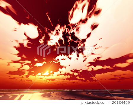 Wind and clouds with the sea 20184409