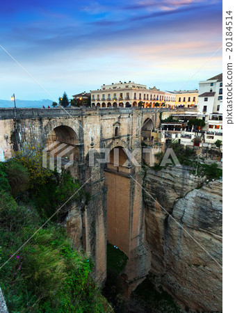 Puente Nuevo in early morning. Ronda Puente Nuevo in early morning. Ronda 20184514