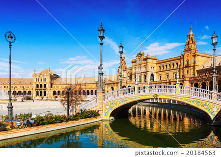 Bridge at Plaza de Espana in Seville, Spain Bridge at Plaza de Espana in Seville, Spain 20184563