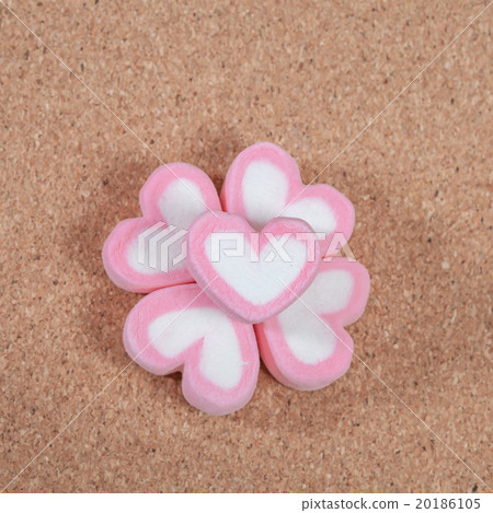 heart shaped candies on background,selective focus 20186105