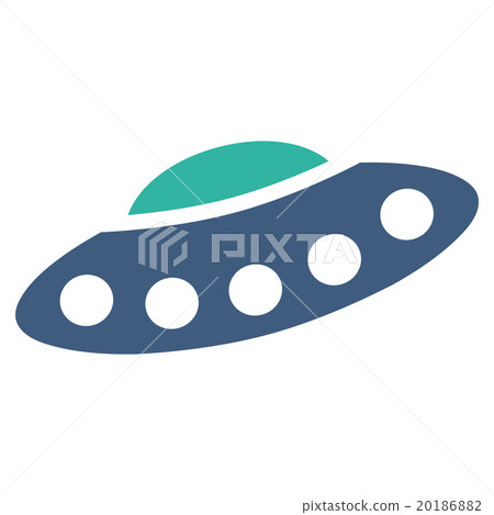 Visitors Spaceship Flat Icon 20186882