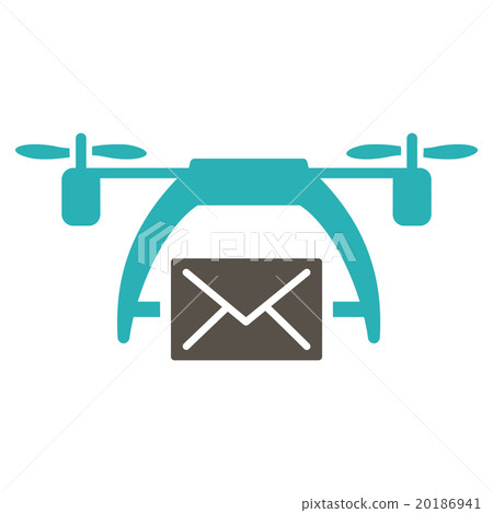 Drone Mail Icon 20186941