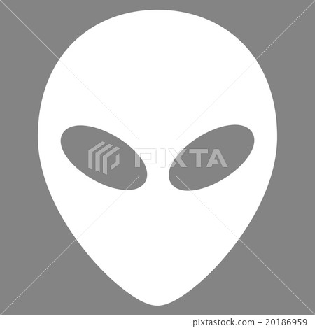 Alien Head Flat Icon Alien Head Flat Icon 20186959