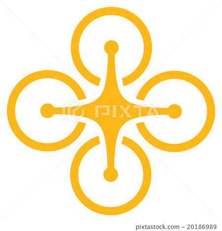 Quadrocopter Flat Icon 20186989